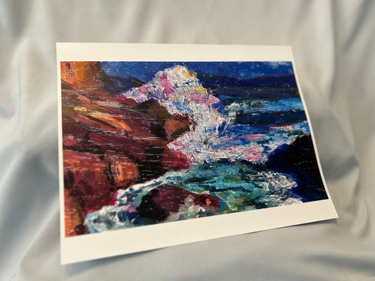 On The Rocks - Large Print