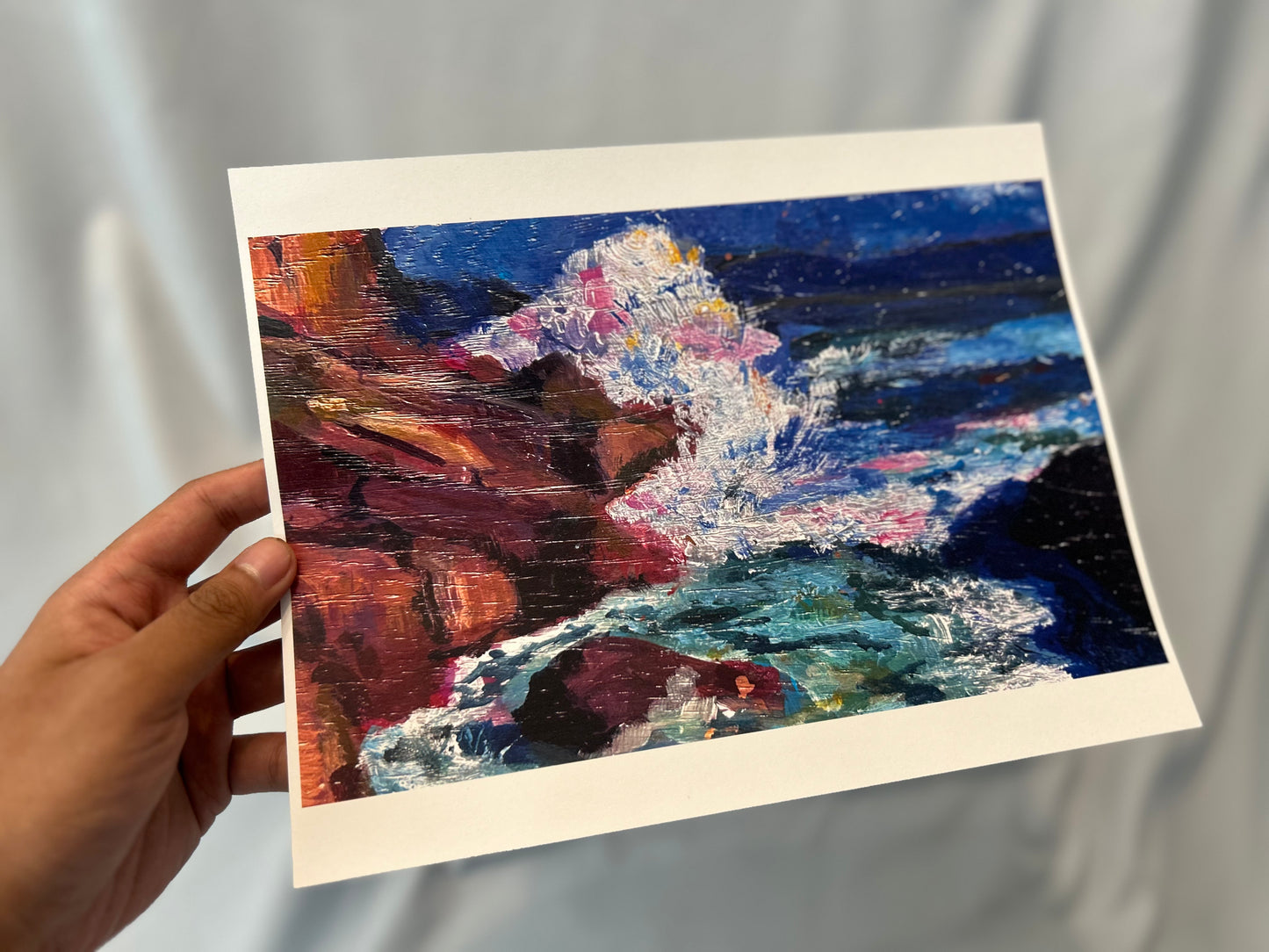 On The Rocks - Large Print