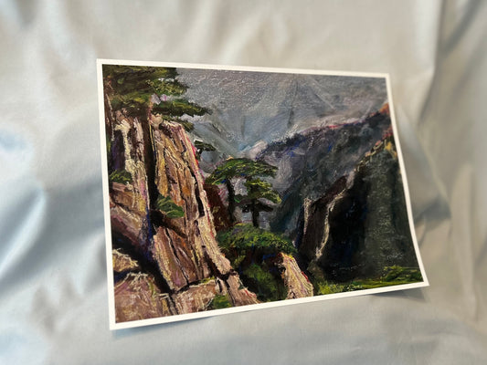 Gray Mountains - Large Print